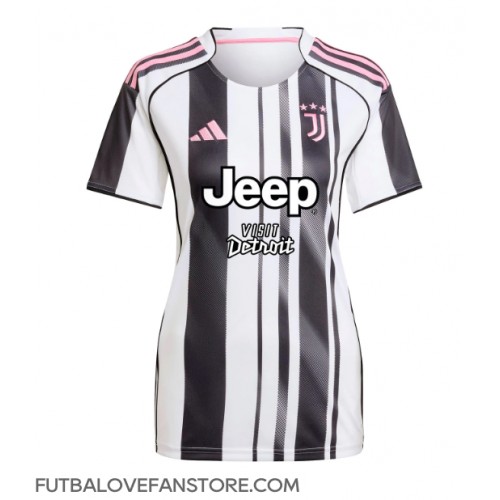 Juventus Domáci Ženy futbalový dres 2025-26 Krátky Rukáv Juventus Domáci Ženy futbalový dres 2025-26 Krátky Rukáv